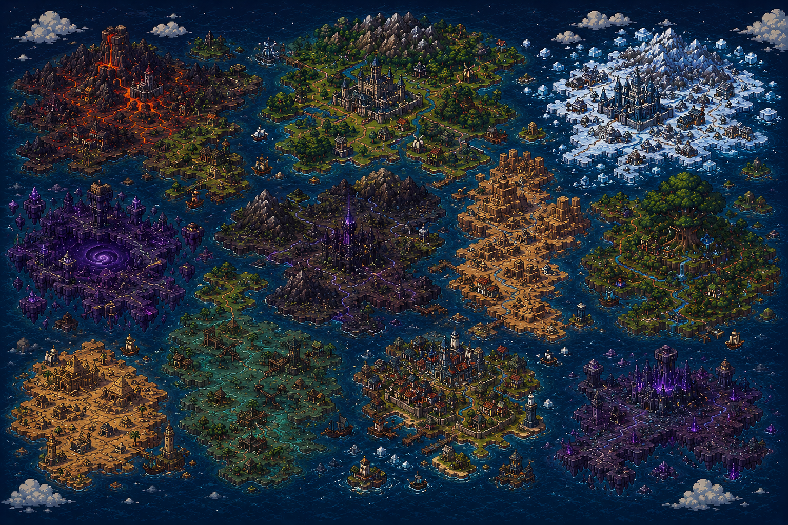 Veyrune world map